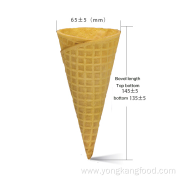 Medium and large ice cream cone